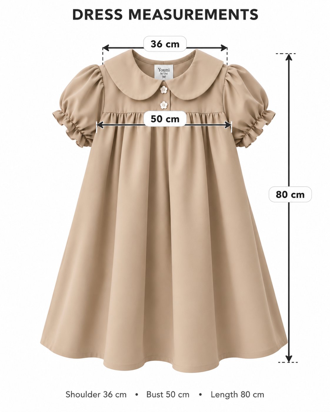 Teddy Bow Babydoll Dress