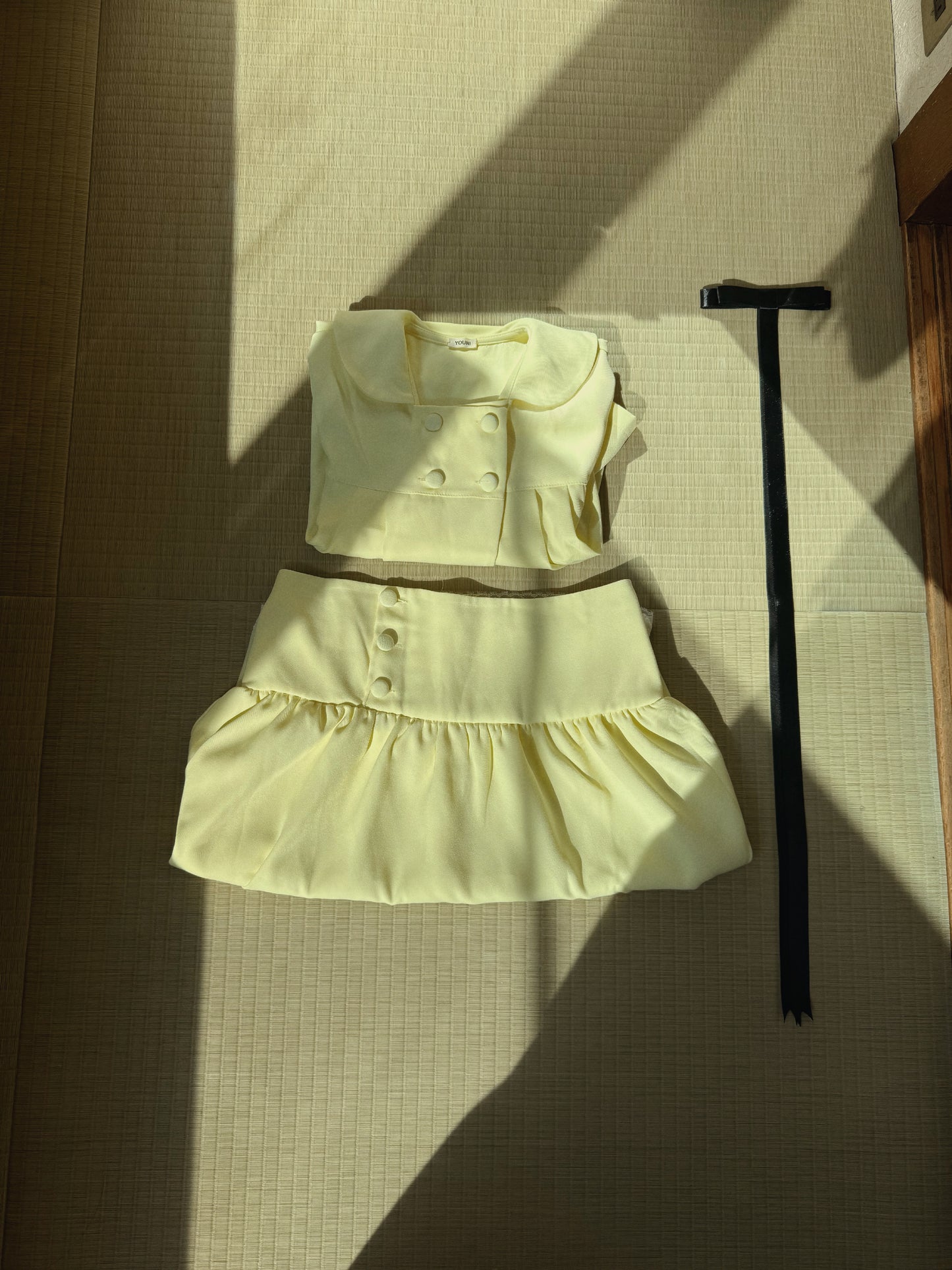 🍋 Lemon Cream Blouse