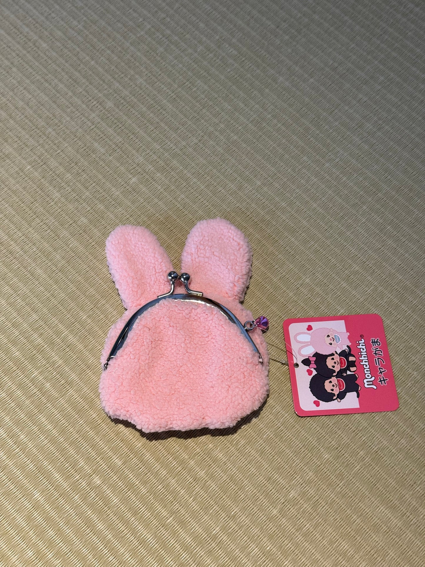 Monchhichi Chimutan Bunny Face Plush Coin Bag