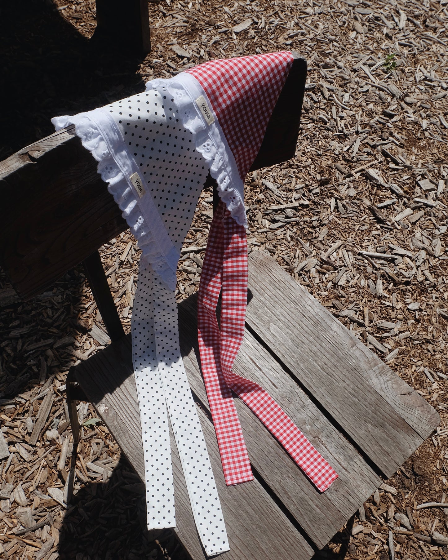 🍓Strawberry Jam Head Scarf in red gingham