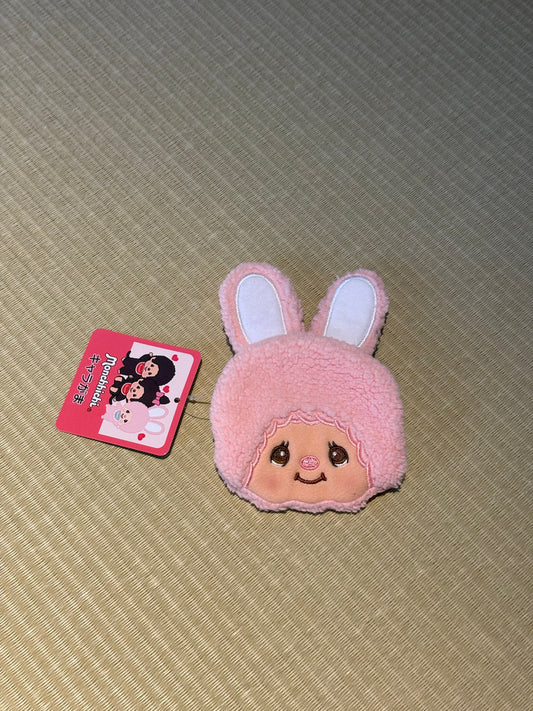 Monchhichi Chimutan Bunny Face Plush Coin Bag