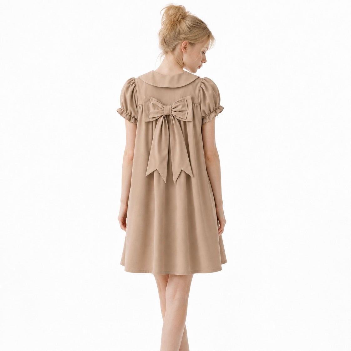 Teddy Bow Babydoll Dress