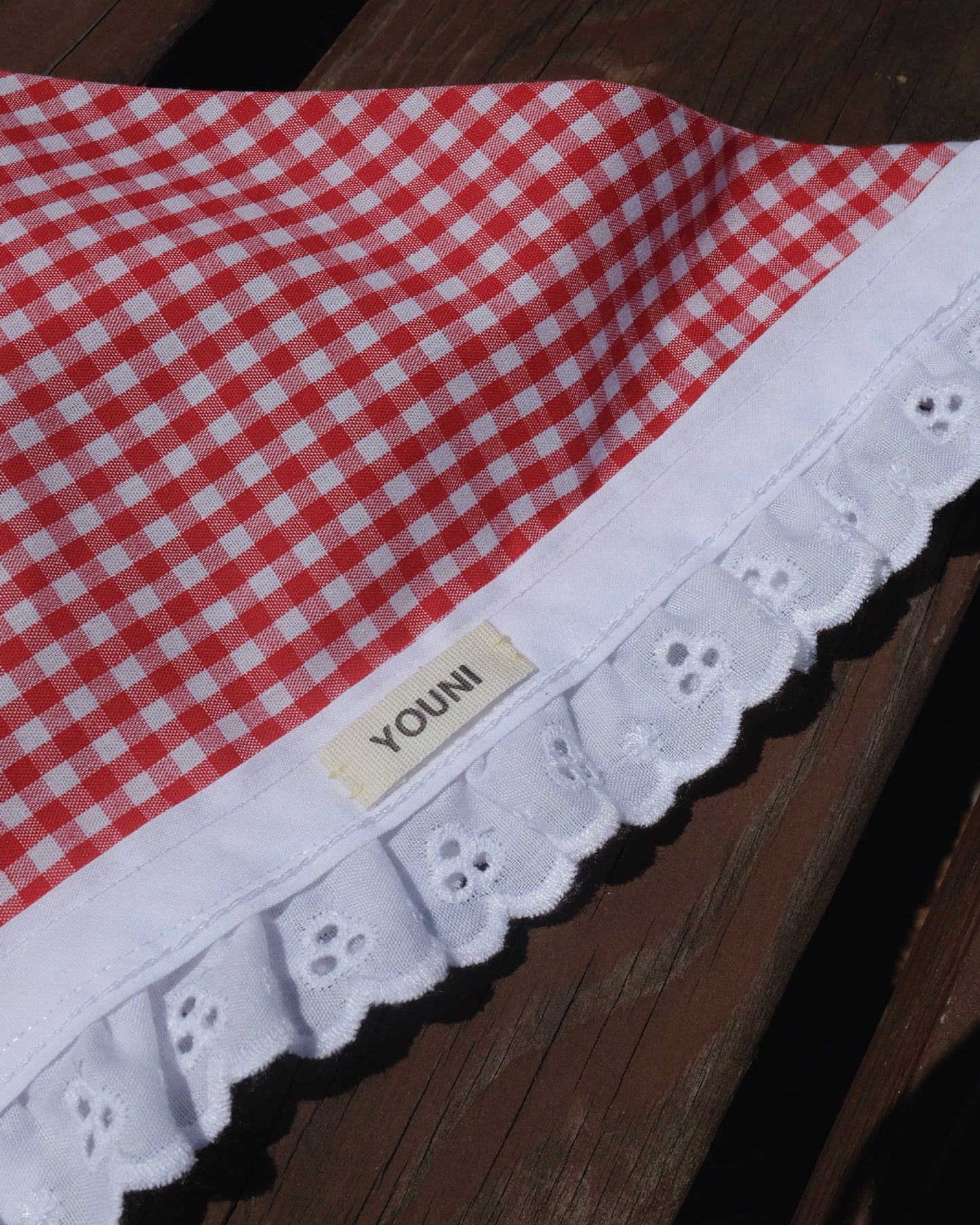 🍓Strawberry Jam Head Scarf in red gingham