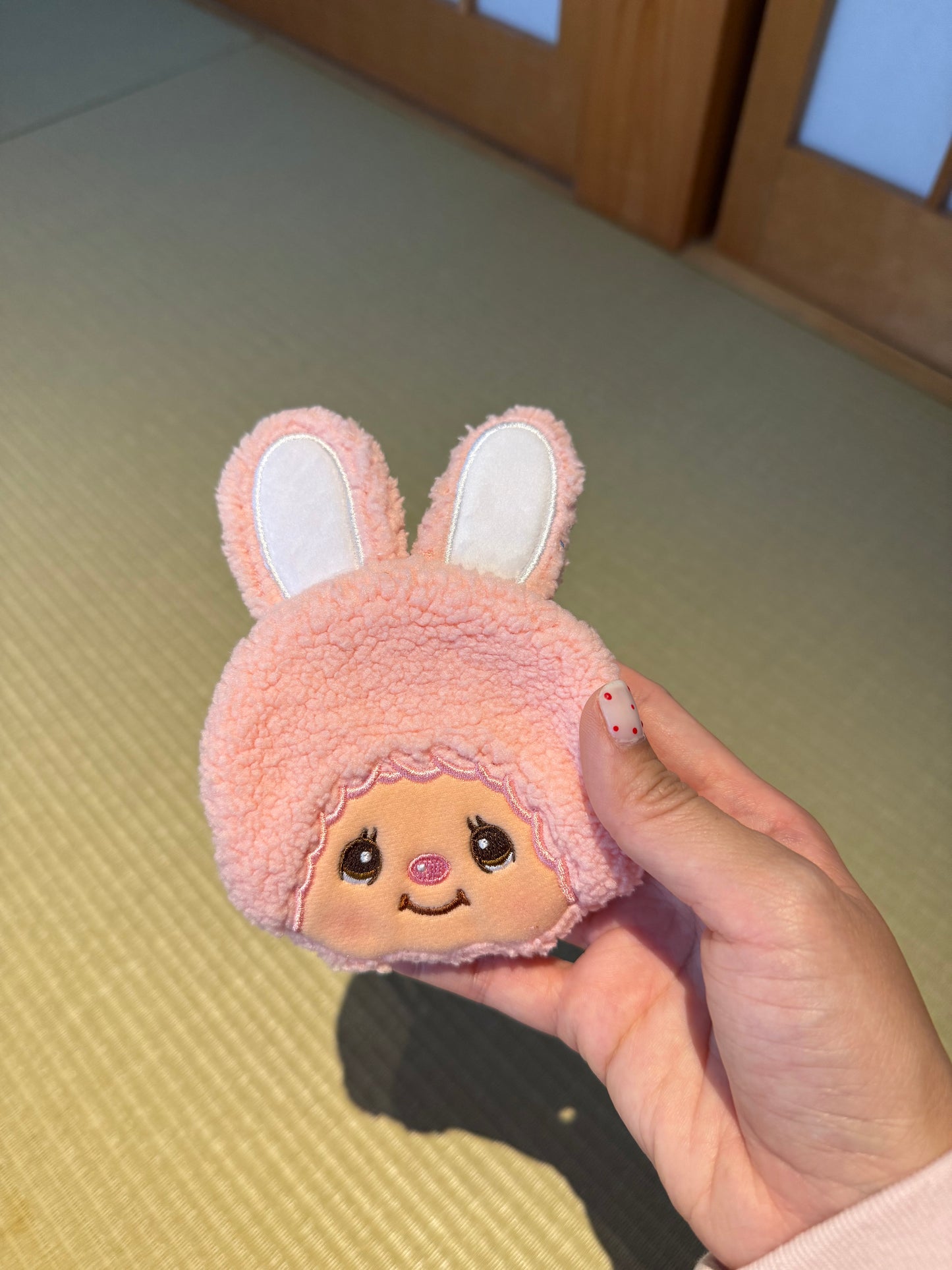 Monchhichi Chimutan Bunny Face Plush Coin Bag