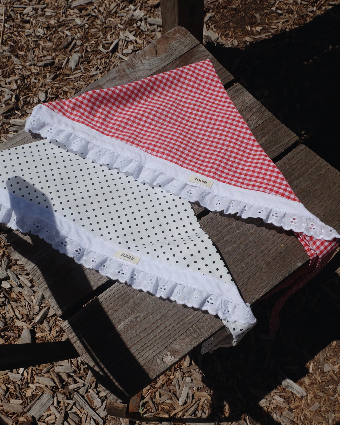 🍓Strawberry Jam Head Scarf in red gingham